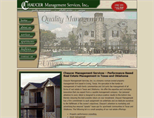 Tablet Screenshot of chaucermgmt.com